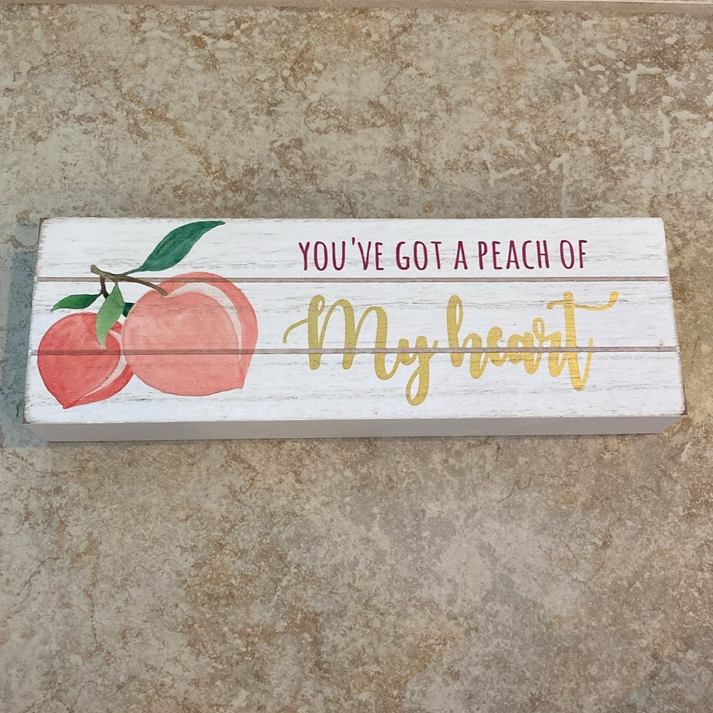 Peach Sign